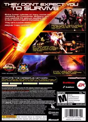 Mass Effect 2 (USA) box cover back